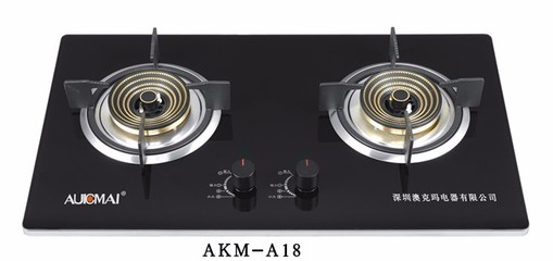 燃?xì)庠罹?供應(yīng) 澳克瑪 A18 嵌入式灶具 廚衛(wèi)電器 廠家批發(fā) 嵌入式雙灶 批發(fā)灶具圖片_高清圖_細(xì)節(jié)圖-深圳市澳克瑪電器 -